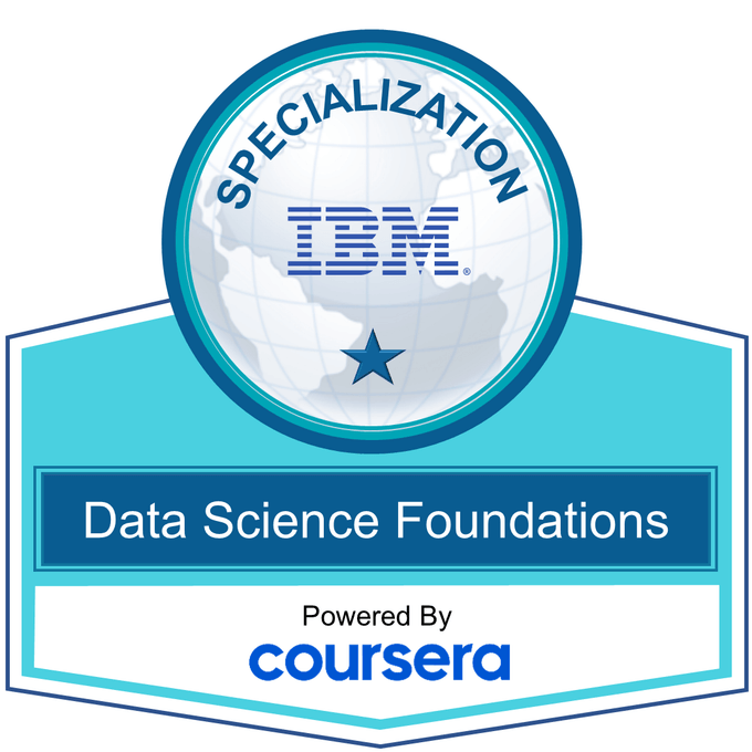 IBM Data Science Foundations certificate